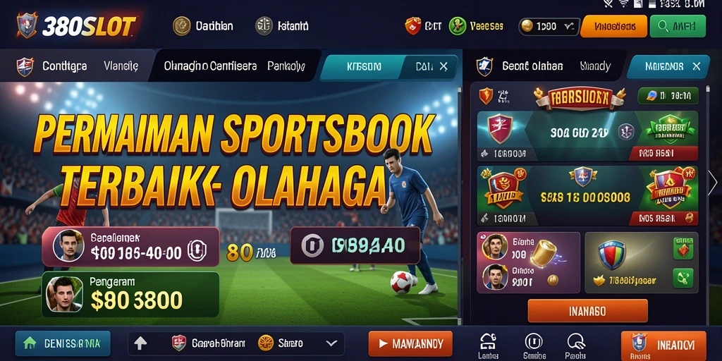 Tampilan antarmuka 380SLOT yang memukau saat bermain taruhan olahraga.