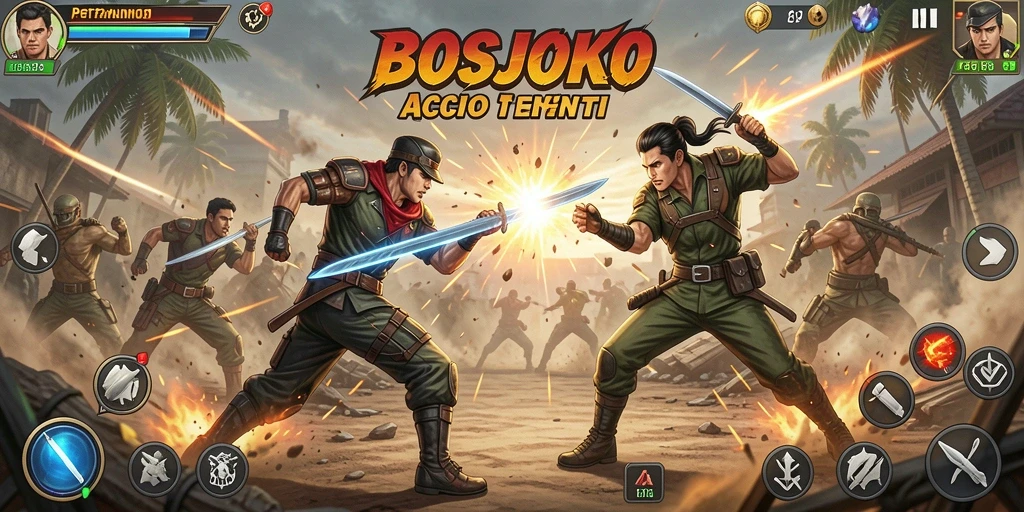 Screenshot aksi seru dari permainan BOSJOKO.