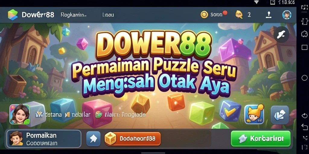 Tampilan permainan DOWER88 dengan berbagai puzzle yang menantang.