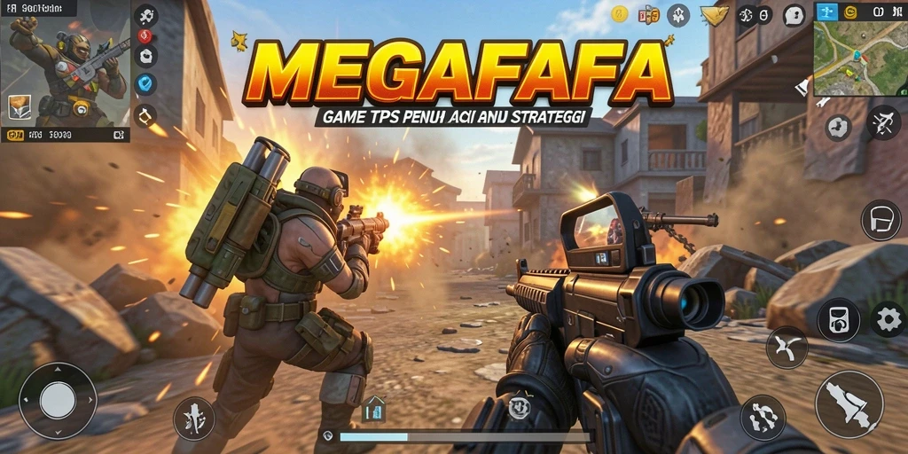 Gameplay seru dalam permainan TPS MEGAFAFA.