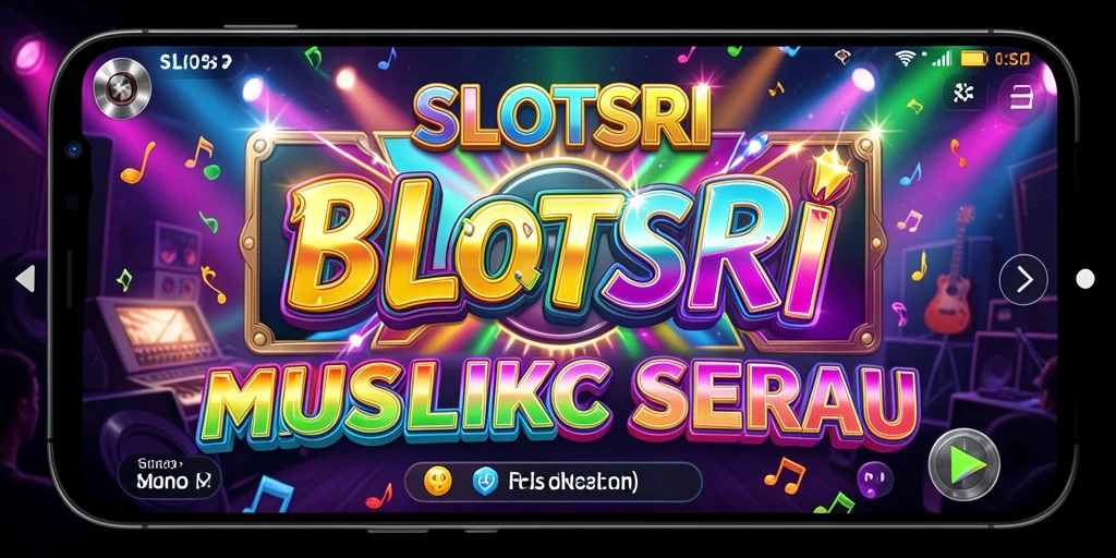 Tampilan gameplay SLOTSRI yang seru dengan musik yang menghibur.
