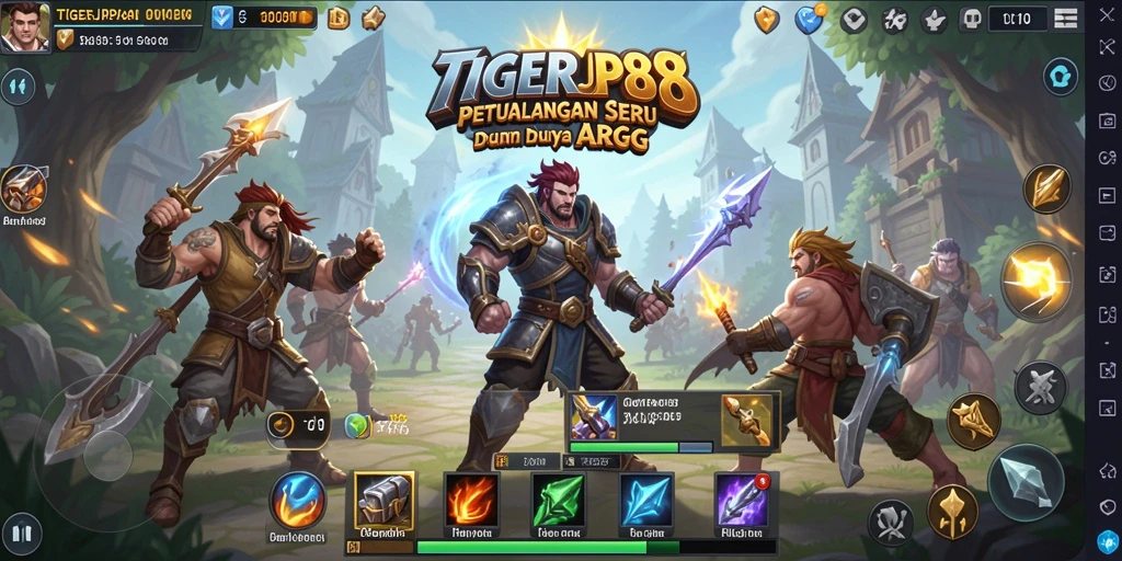 Gameplay seru dan pertarungan epik di TIGERJP88.