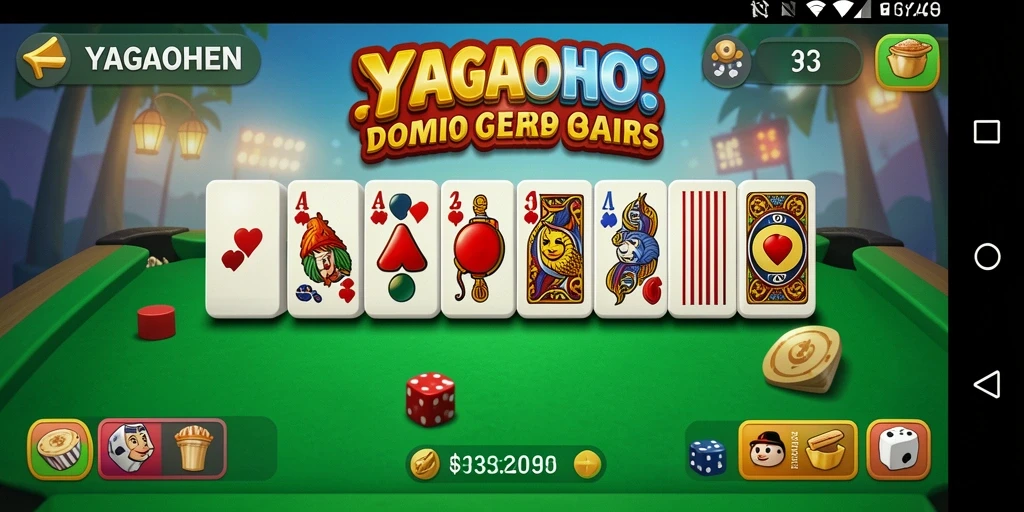 Gameplay seru dalam YAGAOHEN dengan berbagai mode permainan Domino.